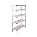 Prairie View Industries N244824-3 Complete 3 Tier Shelving Units- 48 x 24 x 24 in. A244824-3